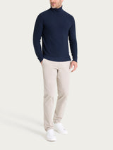 Dolcevita Punto Links in Merino Soft Blu Uomo - Ragno