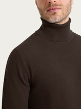 Dolcevita Punto Links in Merino Soft Marroni Uomo - Ragno