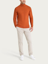 Dolcevita Punto Links in Merino Soft Arancioni Uomo - Ragno