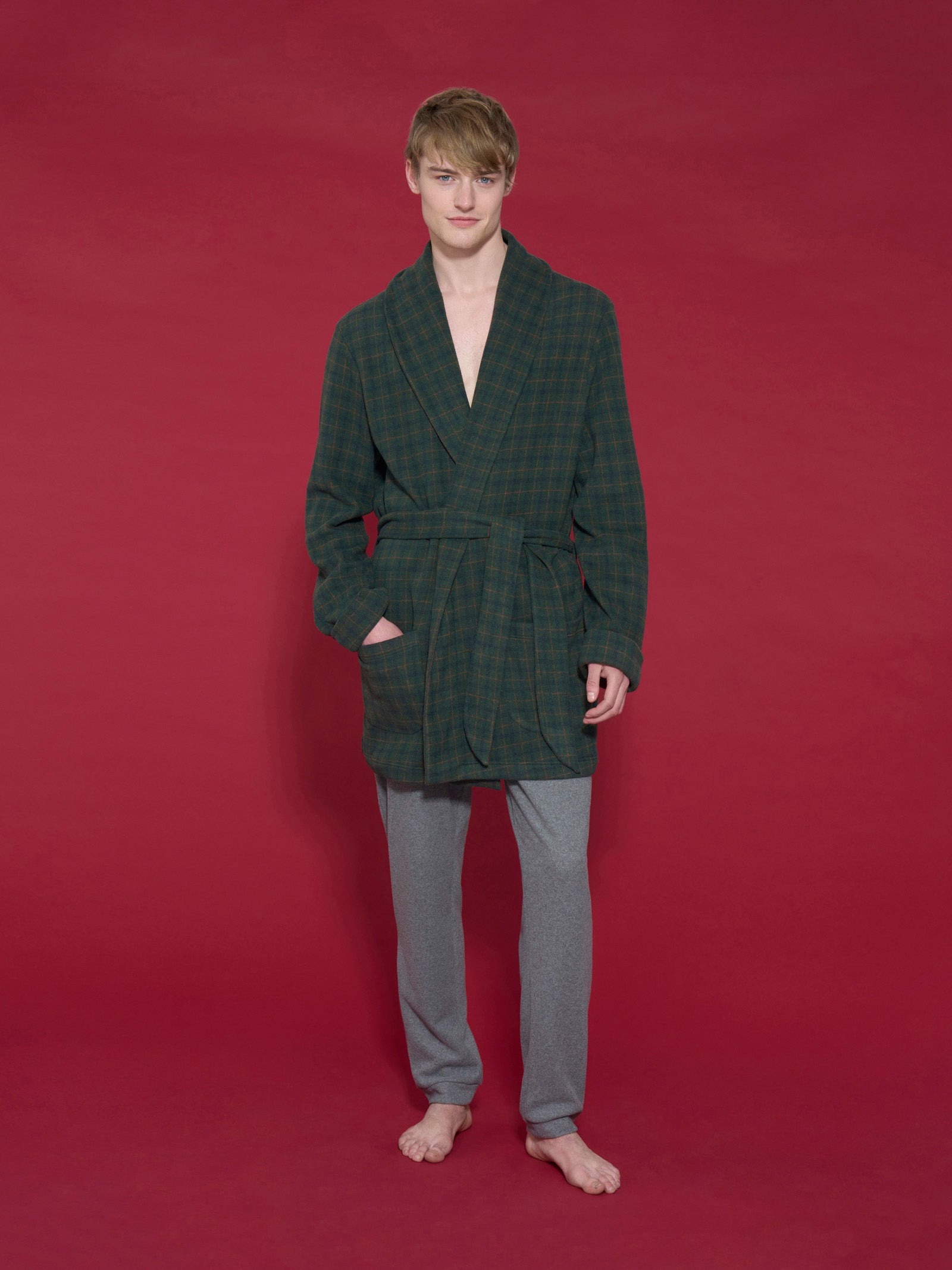 Vestaglia Uomo Invernale Vestaglie Da Camera In Pail Vestaglia