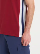 Canottiera a spalla larga con tasca in Jersey di Cotone Rossi Uomo - Ragno