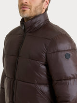 Piumino corto shiny in Vegan Down Marroni Uomo - Ragno