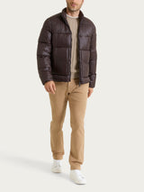 Piumino corto shiny in Vegan Down Marroni Uomo - Ragno