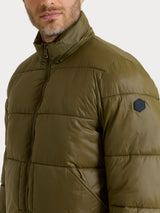 Shiny Puffer piumino corto Verdi Uomo - Ragno