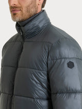 Piumino corto shiny in Vegan Down Grigi Uomo - Ragno