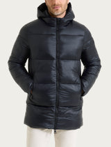 Shiny Puffer piumino con cappuccio Neri Uomo - Ragno