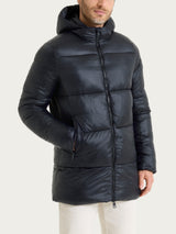 Shiny Puffer piumino con cappuccio Neri Uomo - Ragno