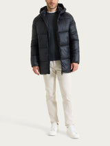Shiny Puffer piumino con cappuccio Neri Uomo - Ragno
