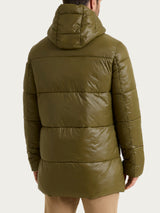Shiny Puffer piumino con cappuccio Verdi Uomo - Ragno