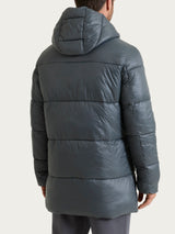 Piumino shiny con cappuccio in Vegan Down Grigi Uomo - Ragno