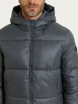 Shiny Puffer piumino con cappuccio Grigi Uomo - Ragno