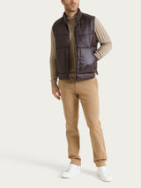 Piumino shiny smanicato in Vegan Down Marroni Uomo - Ragno