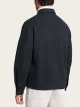 Giacca con collo camicia in Vegan Wool Neri Uomo - Ragno