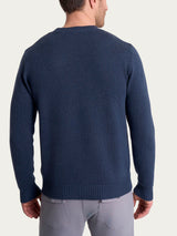 Pull girocollo in Winter Cotton Azzurri Uomo - Ragno