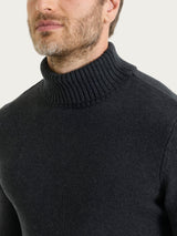 Dolcevita in Winter Cotton Neri Uomo - Ragno