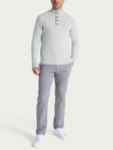 Lupetto con zip e bottoni in Winter Cotton Grigi Uomo - Ragno