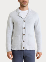 Cardigan con rever in Winter Cotton Grigi Uomo - Ragno
