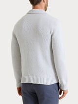 Cardigan con rever in Winter Cotton Grigi Uomo - Ragno