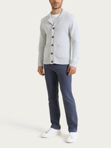 Cardigan con rever in Winter Cotton Grigi Uomo - Ragno