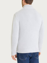 Cardigan con rever in Winter Cotton Grigi Uomo - Ragno