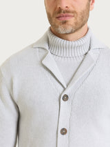 Cardigan con rever in Winter Cotton Grigi Uomo - Ragno