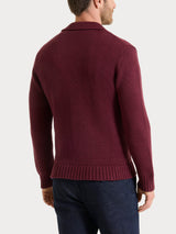 Cardigan con rever in Winter Cotton Viola Uomo - Ragno