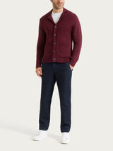 Cardigan con rever in Winter Cotton Viola Uomo - Ragno
