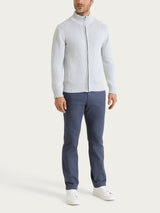 Cardigan con zip in Winter Cotton Grigi Uomo - Ragno