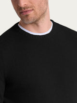 Pull girocollo in misto lana e angora Neri Uomo - Ragno