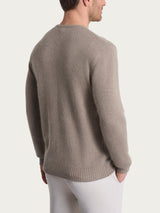 Pull girocollo in misto lana e angora Grigi Uomo - Ragno