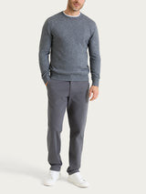 Pull girocollo in Natural Soft  Neri Uomo - Ragno