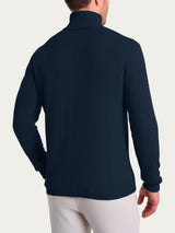 Dolcevita in misto lana e angora Blu Uomo - Ragno