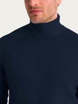Dolcevita in misto lana e angora Blu Uomo - Ragno