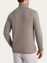 Men's Gray Wool-Angora Blend Turtleneck - Ragno
