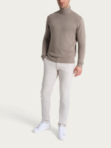 Men's Gray Wool-Angora Blend Turtleneck - Ragno