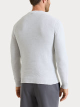 Pull girocollo leggero in Winter Cotton Grigi Uomo - Ragno