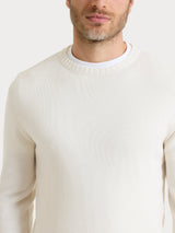 Pull girocollo in Merino Soft Bianchi Uomo - Ragno
