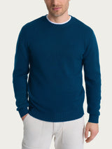 Pull girocollo in Merino Soft Azzurri Uomo - Ragno