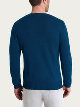 Pull girocollo in Merino Soft Azzurri Uomo - Ragno