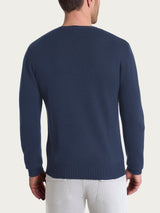 Pull girocollo in Merino Soft Viola Uomo - Ragno
