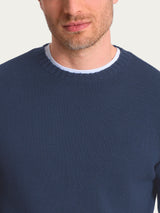 Pull girocollo in Merino Soft Viola Uomo - Ragno