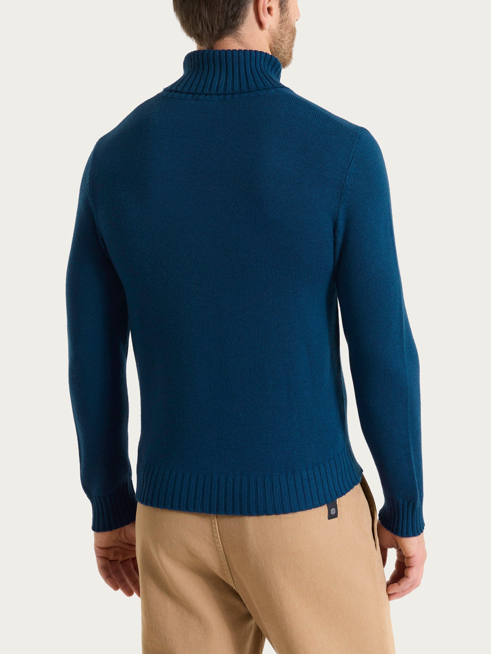Dolcevita in Merino Soft Azzurri Uomo - Ragno