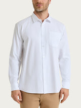 Camicia classica in Oxford Double Twisted Bianchi Uomo - Ragno