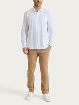 Camicia classica in Oxford Double Twisted Bianchi Uomo - Ragno