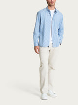 Camicia classica in Oxford Double Twisted Azzurri Uomo - Ragno