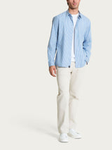 Camicia classica in Oxford Double Twisted Azzurri Uomo - Ragno