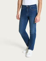 Jeans 5 Tasche in Super Denim Blu Uomo - Ragno