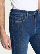 Jeans 5 Tasche in Super Denim Blu Uomo - Ragno