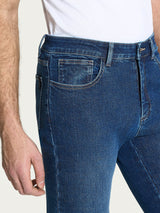 Jeans 5 Tasche in Super Denim Blu Uomo - Ragno