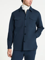 Shacket in Cotton Compact Blu Uomo - Ragno